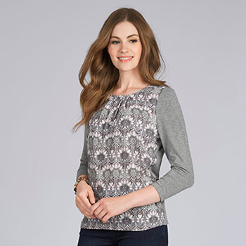 Stained Glass Nouveau Printed Top - Was £42 Now £31.50!
